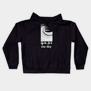 off the lip to the sky, surf girl vibes, v2 Kids Hoodie